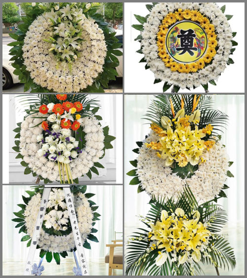 山西晋中左权县龙泉乡东村村花圈速递